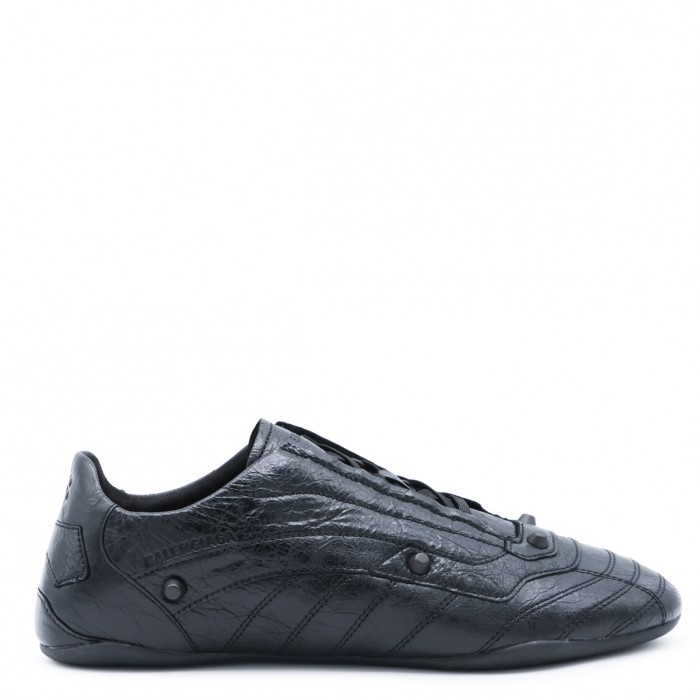 BLACK LEATHER CITY SNEAKERS