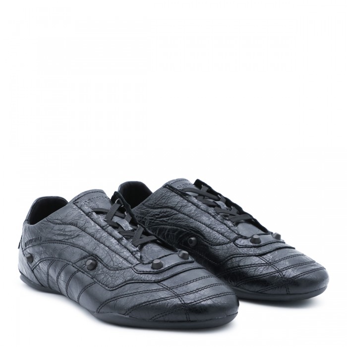 BLACK LEATHER CITY SNEAKERS 2