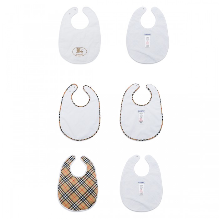 MULTICOLOR COTTON CHECK BIB...