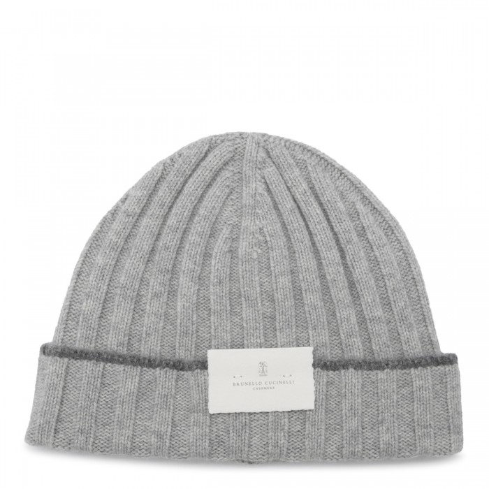 LIGHT GREY WOOL BEANIE