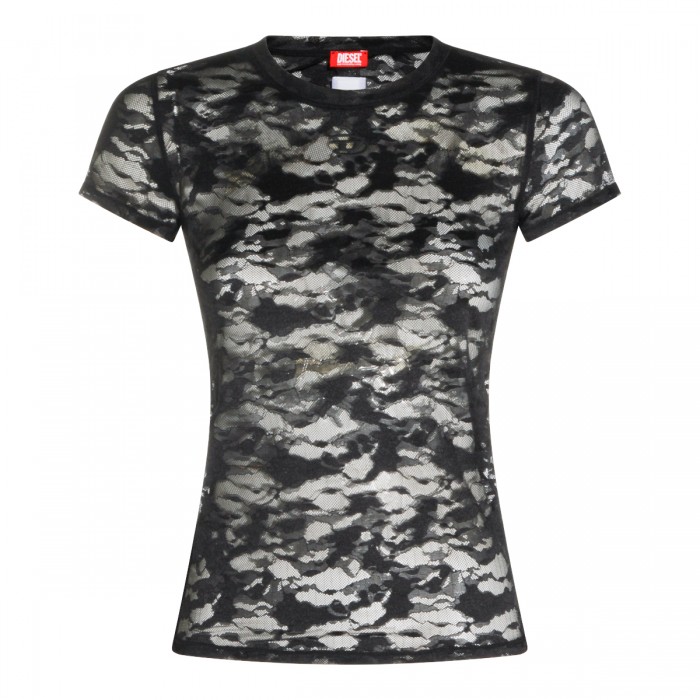 BLACK CAMOUFLAGE TOP