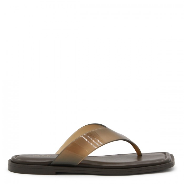 BROWN FLIP FLOP FLATS