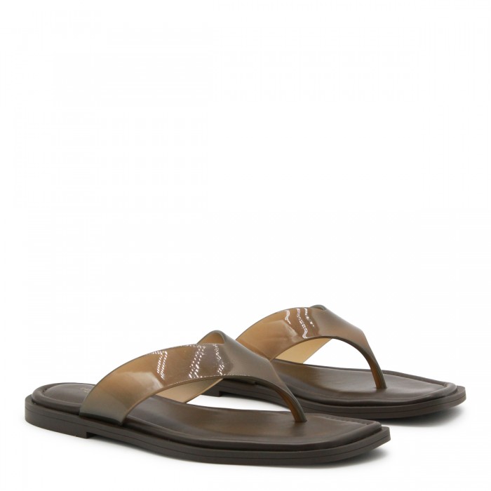 BROWN FLIP FLOP FLATS 2