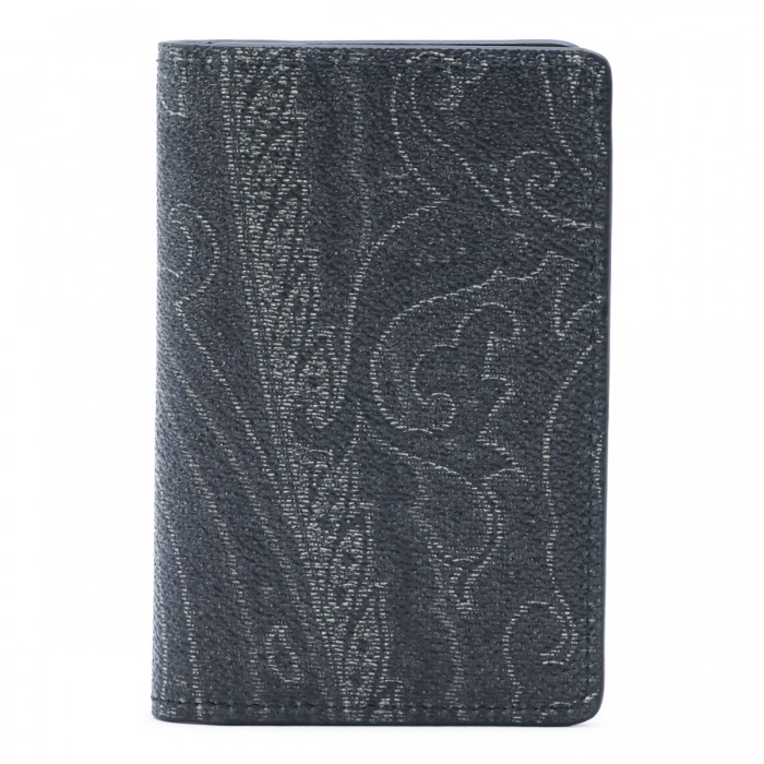 BLACK LEATHER CARD HOLDER
