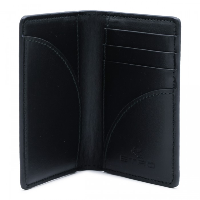 BLACK LEATHER CARD HOLDER 2