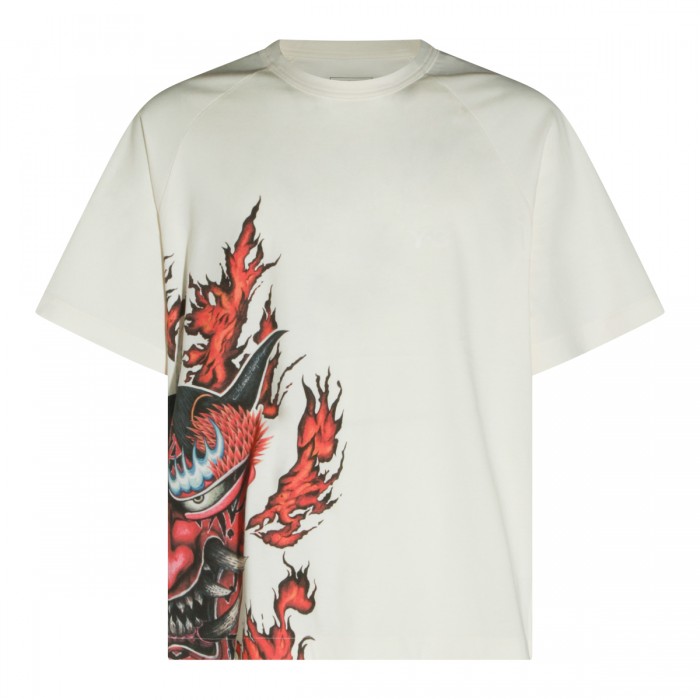 CHALK WHITE COTTON T-SHIRT 