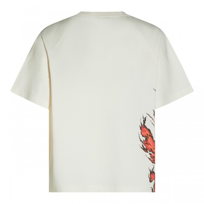 CHALK WHITE COTTON T-SHIRT  2