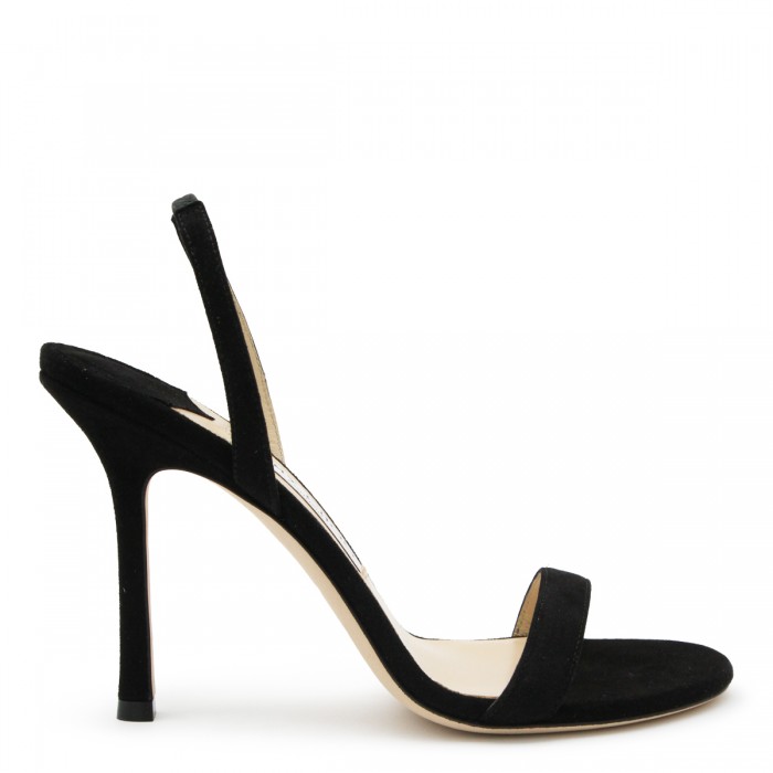 BLACK LEATHER JENN PUMPS
