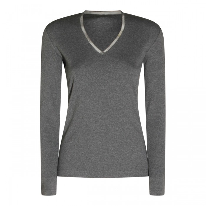 DARK GREY COTTON STRETCH...