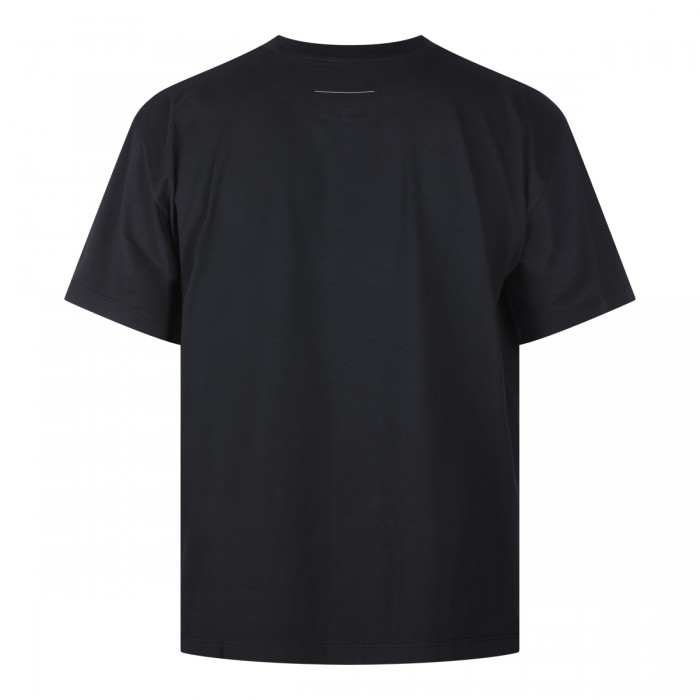 BLACK COTTON OVERDYED T-SHIRT 2