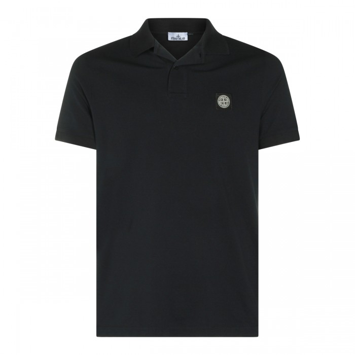 NAVY COTTON POLO SHIRT