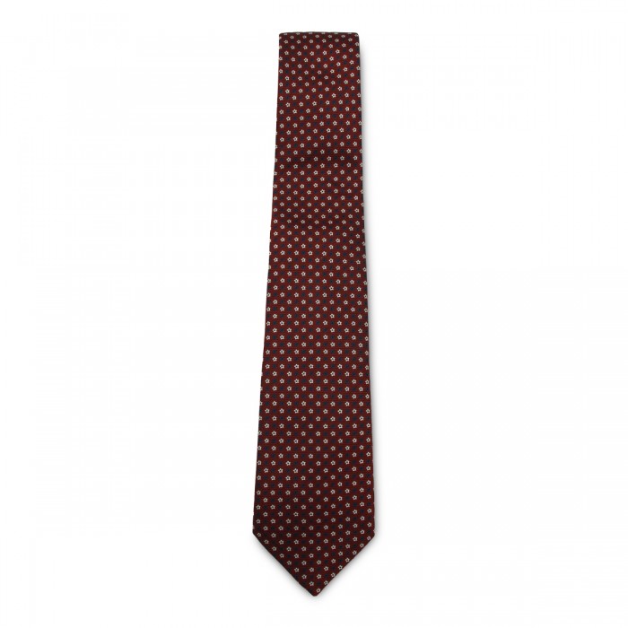 BURGUNDY SILK TIE