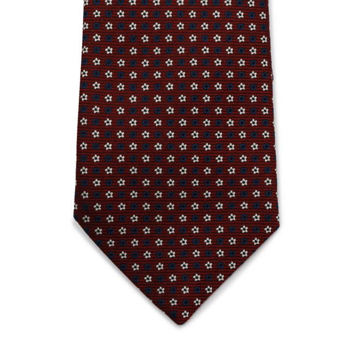 BURGUNDY SILK TIE 2