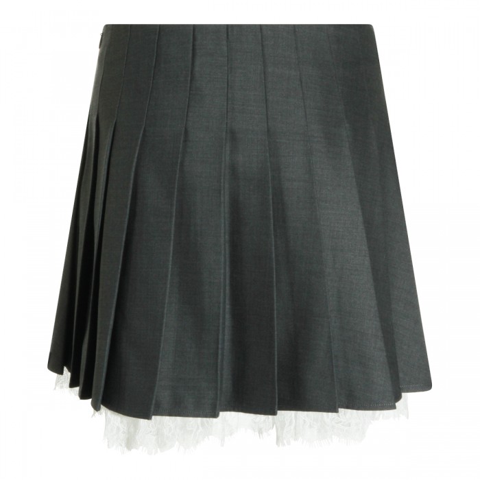 GREY WOOL SKIRT 2