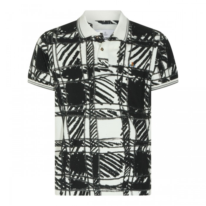 BLACK SCRIBBLE CHECK COTTON...