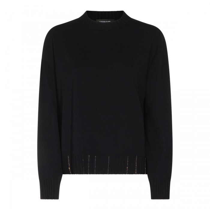 BLUE WOOL KNITWEAR