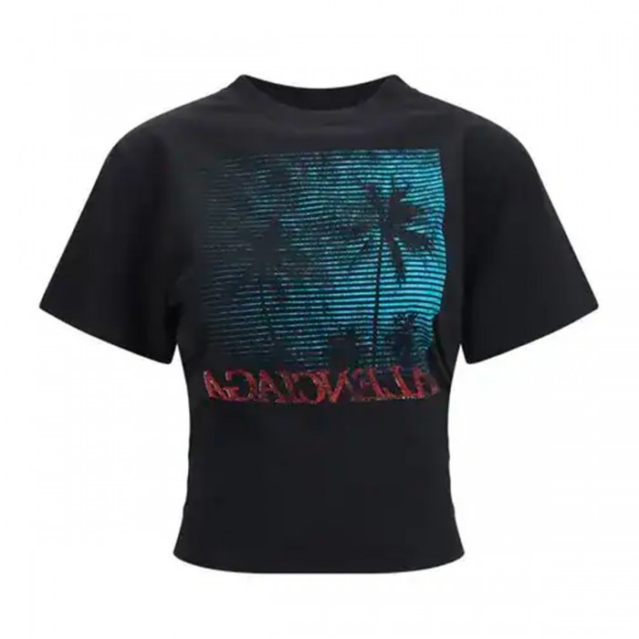 BLACK COTTON T-SHIRT