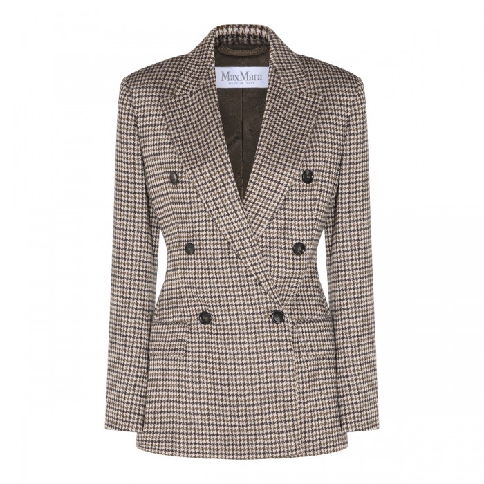 BROWN VISCOSE ECCELSO BLAZER