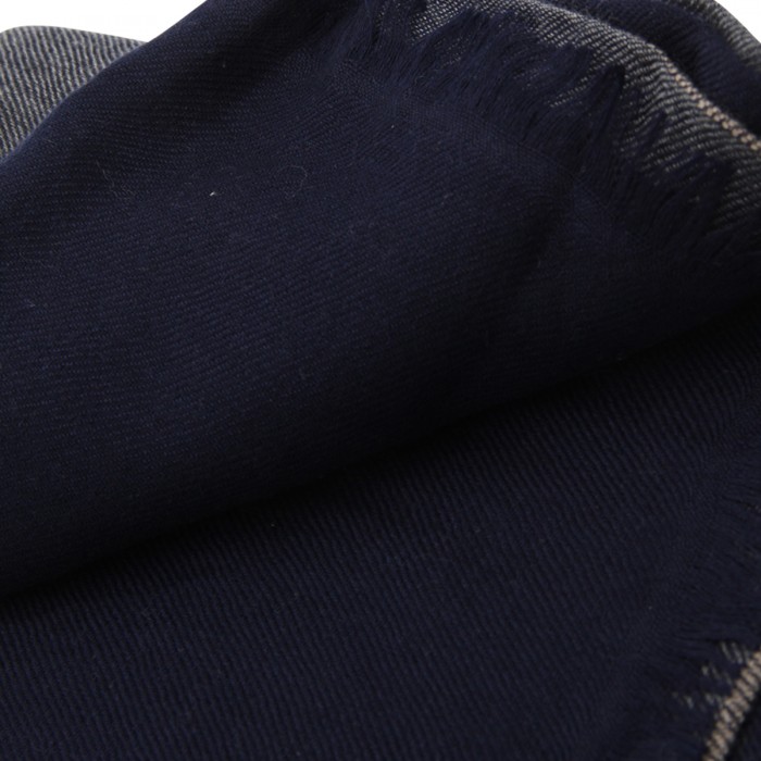 BLUE CASHMERE SCARF 2
