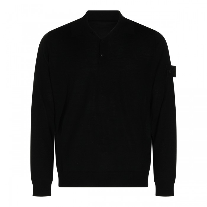 BLACK WOOL SWEATER