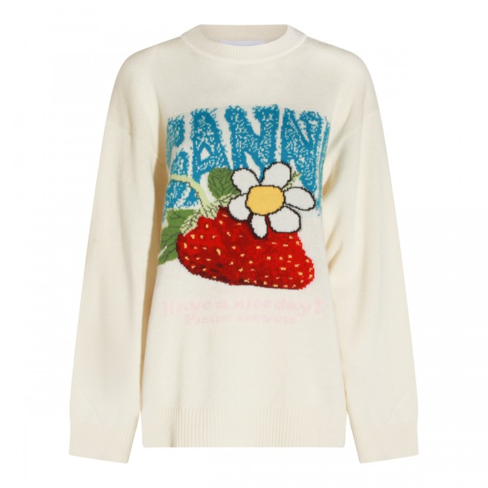 EGRET WOOL SWEATER