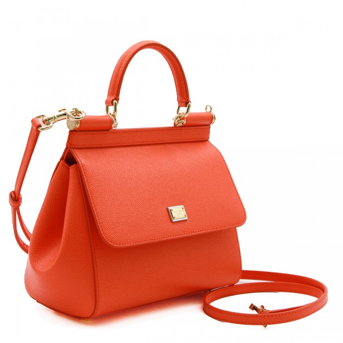 ORANGE LEATHER SICILY SMALL... 2