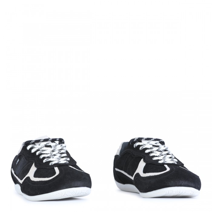 BLACK LEATHER SNEAKERS 2