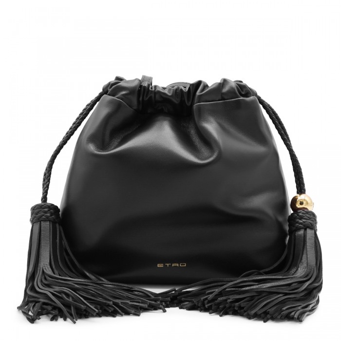 BLACK LEATHER CLISPERA...