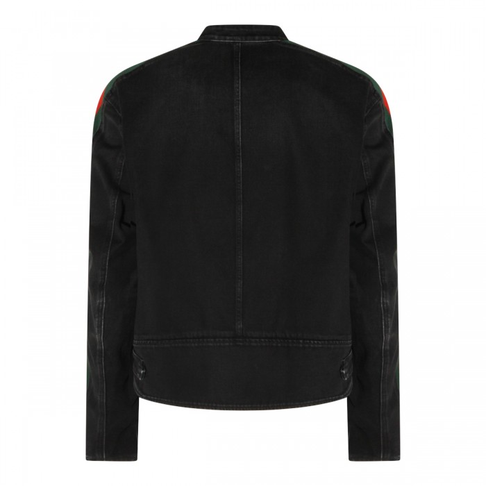 BLACK DENIM JACKET 2