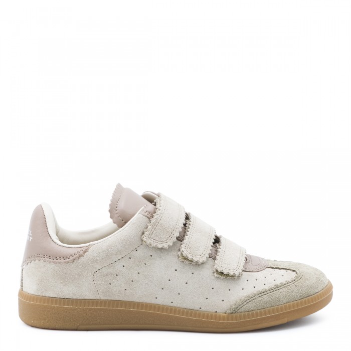 BEIGE LEATHER BETH SNEAKERS