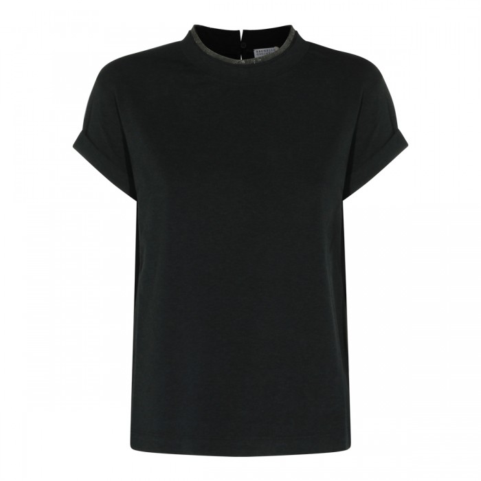 DARK GREY COTTON STRETCH...