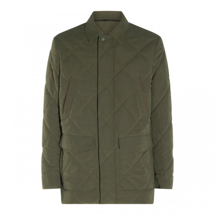 OLIVE PADDED DOWN JACKET