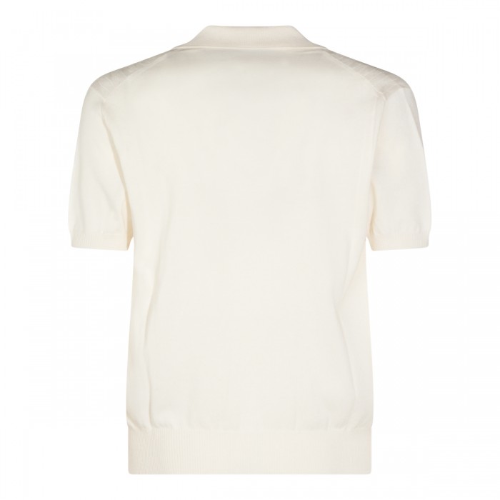 CREAM COTTON BLEND POLO... 2