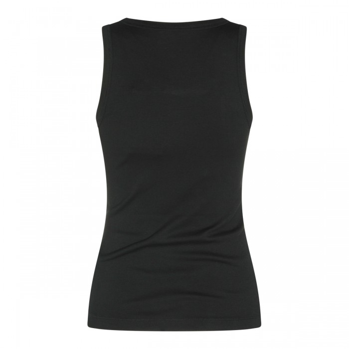 BLACK COTTON STRETCH TOP 2