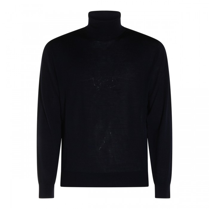 NAVY WOOL KNITWEAR