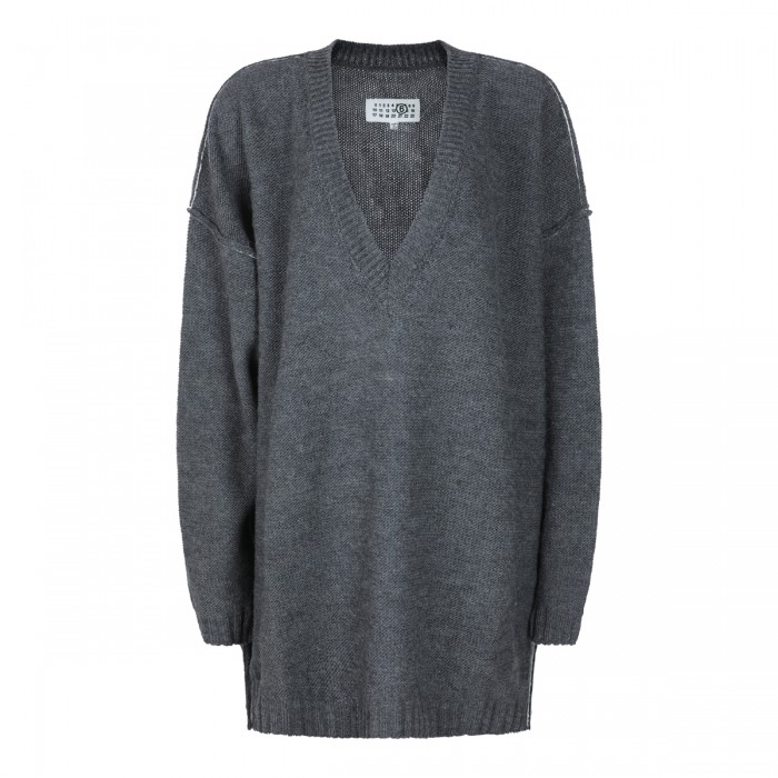 GREY MELANGE COTTON AND...