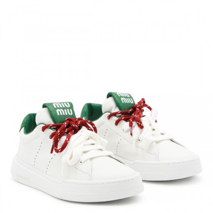 WHITE AND GREEN LEATHER... 2