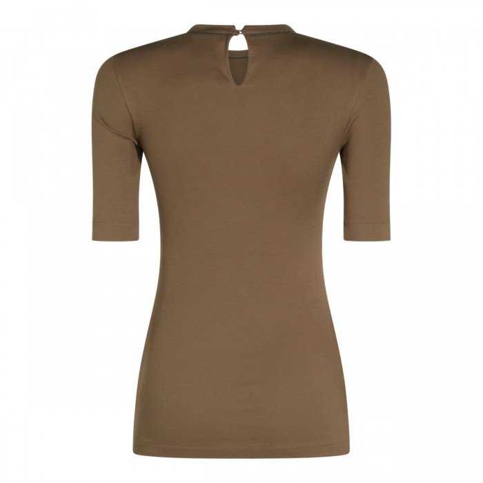 BROWN COTTON T-SHIRT 2