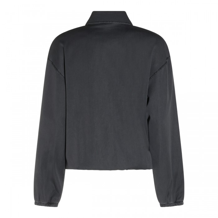 BLACK COTTON DENIM JACKET 2
