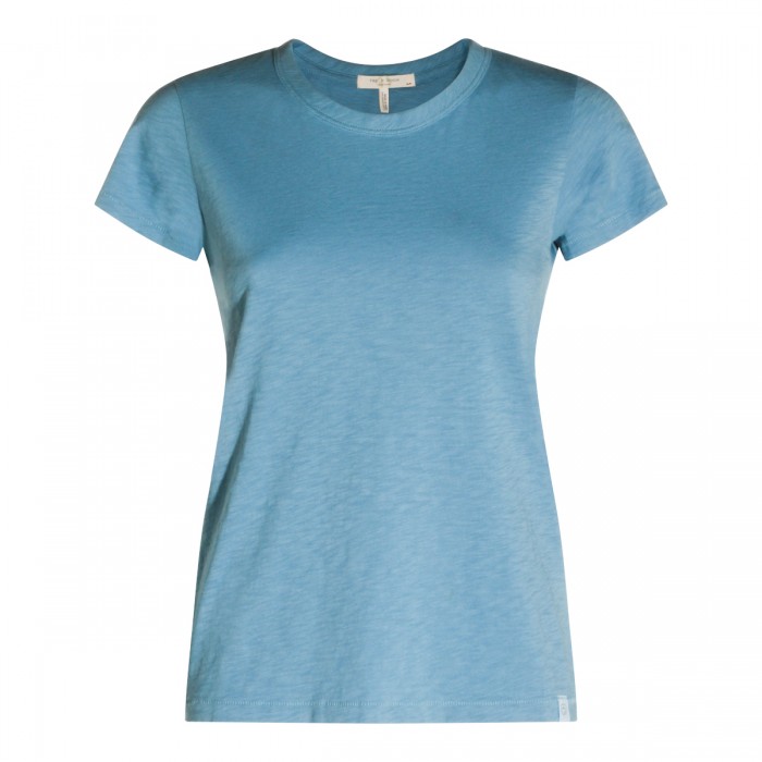 LIGHT BLUE COTTON T-SHIRT