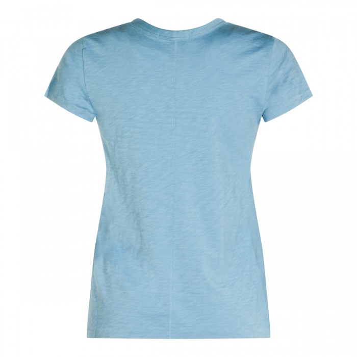 LIGHT BLUE COTTON T-SHIRT 2