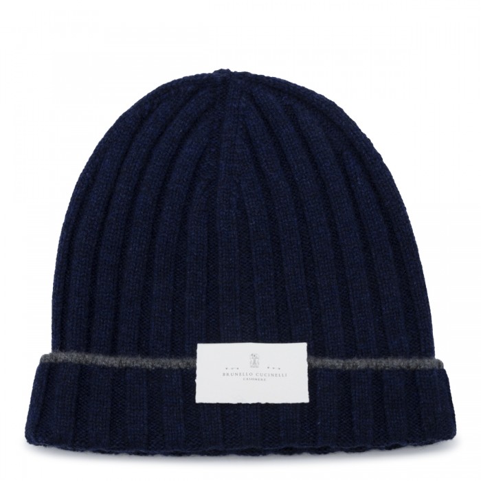 NAVY WOOL BEANIE