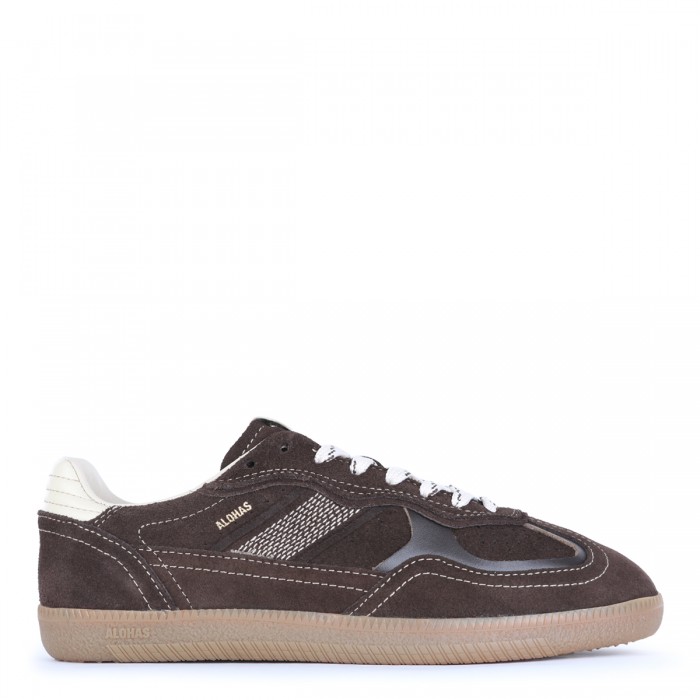 CHOCOLATE LEATHER SNEAKERS