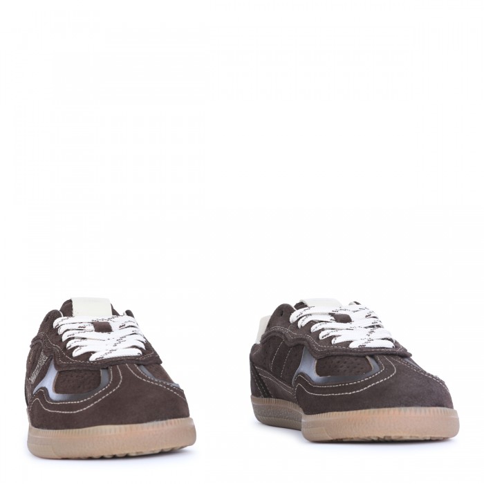 CHOCOLATE LEATHER SNEAKERS 2