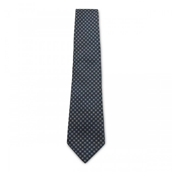 GREY SILK TIE