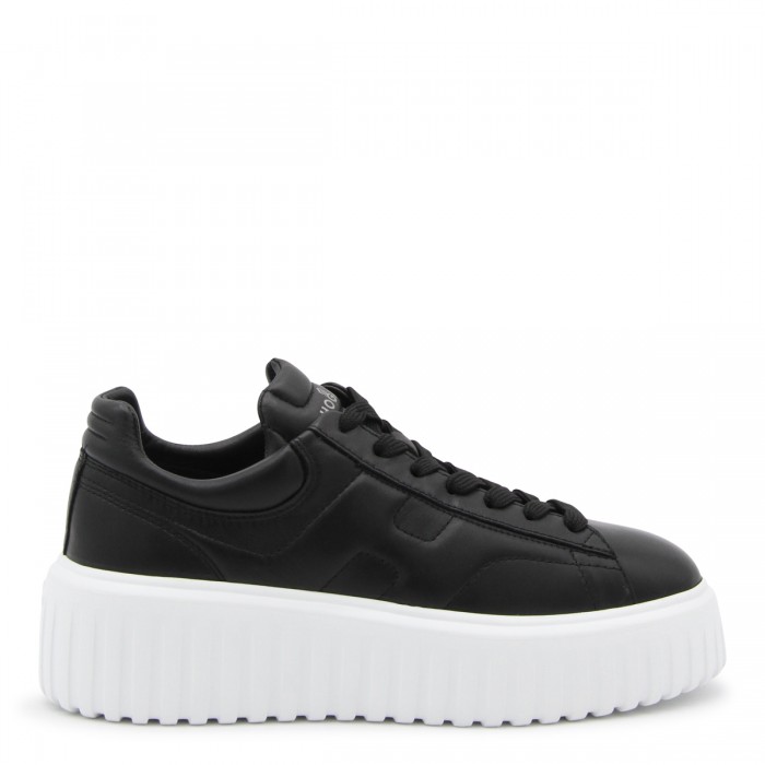 BLACK AND WHITE LEATHER...