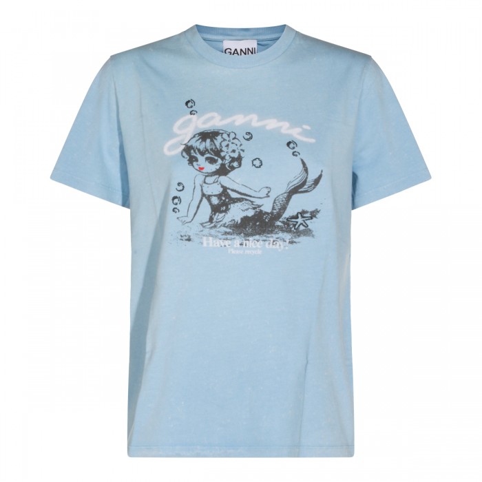 SOFT CHAMBRAY COTTON T-SHIRT