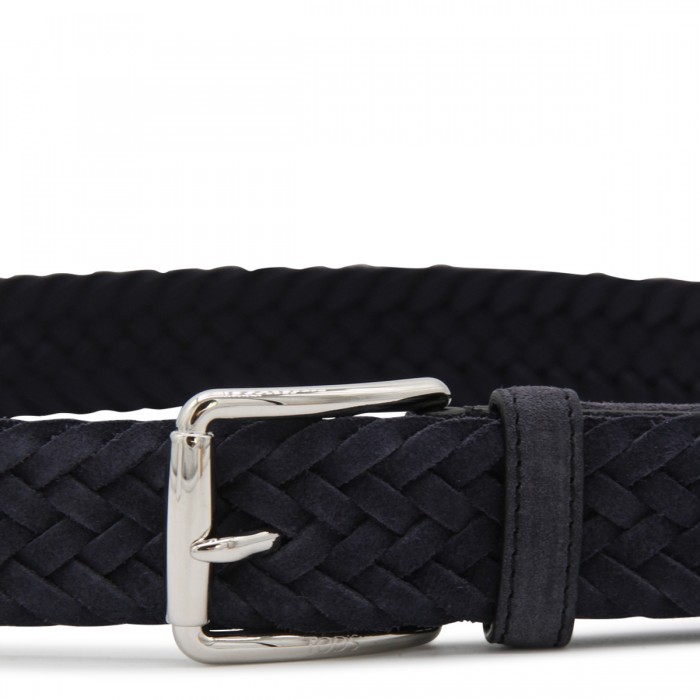 NAVY LEATHER BELT 2
