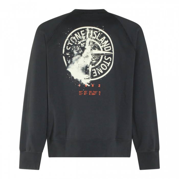 NAVY BLUE COTTON SWEATSHIRT 2