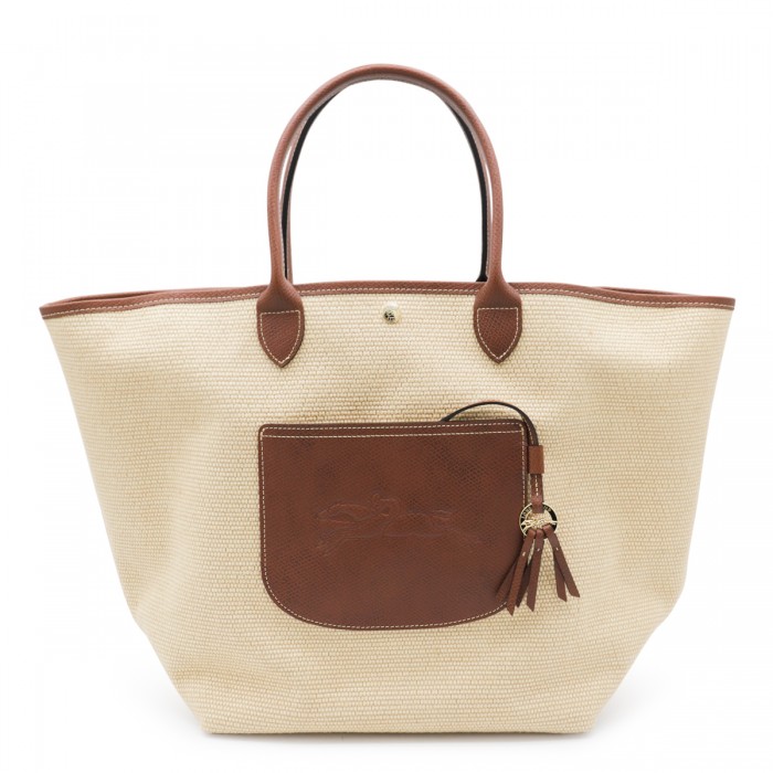 BEIGE AND BROWN PANIER...